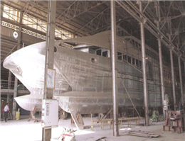 تعمیر کاتاماران والفجر در کشتی‎سازی اروندان