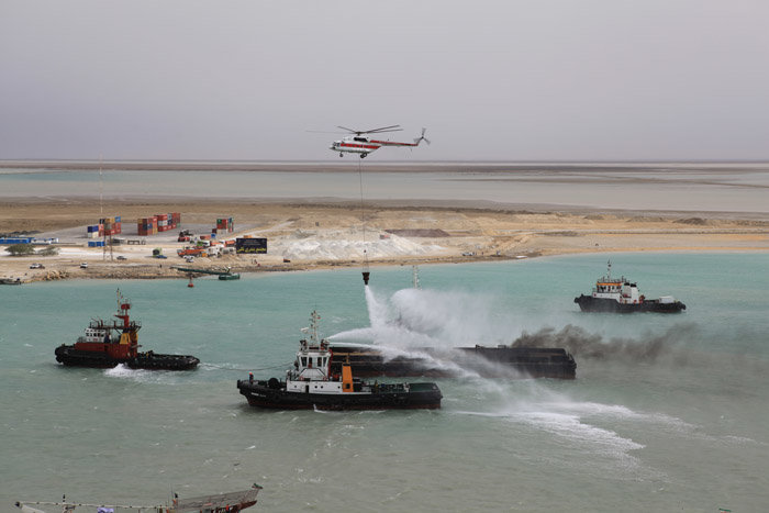 مانور ملی نجات دریایی در بندر چابهار برگزار می‌شود